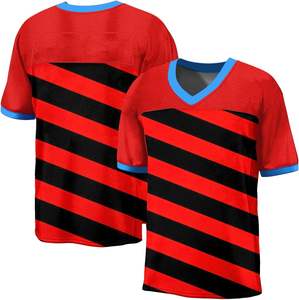 Camiseta de fútbol americano OEM personalizada 100% poliéster transpirable de secado rápido para hombres camiseta de práctica de fútbol americano Atlético - Product Image 6