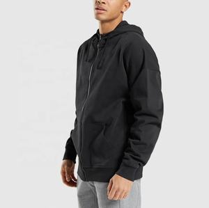 Sudaderas con capucha Vintage para hombre, ropa con cremallera completa personalizada, manta de algodón liso, Unisex, Logo personalizado - Product Image 4