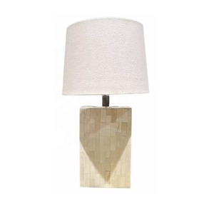 Modern Bone Table Lamp with Tiles Pattern Without <b>Shade</b> Elegant Lamp <b>for</b> Living Room Hallway <b>Bedroom</b> Stylish Office Home Decor - Product Image 4