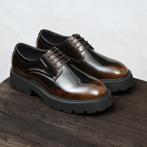 รองเท้าหนังแท้คลาสสิกแบบทางการ พื้นผิวขัดเงา พื้นกันลื่น สำหรับชุดทำงานผู้ชาย - Product Image 3