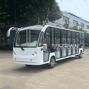 รถบัสเที่ยวชมไฟฟ้าและรถยนต์14ที่นั่งรถรับส่งแบบปิดสำหรับโรงพยาบาล/สวนสัตว์/ทัวร์กลางคืนรถบัสขนาดเล็กที่มีประตูและเครื่องปรับอากาศ - Product Image 6