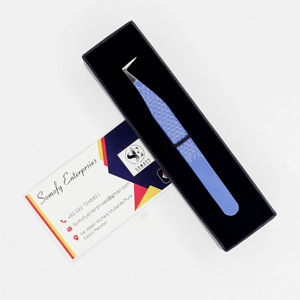 Pince à cils en acier inoxydable diamantée testée à la main volume de 90 degrés produit durable - Product Image 2