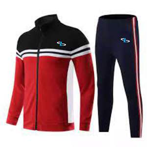 Ropa personalizada para hombre, conjunto de pantalón corto y chaqueta para correr, chándal de dos piezas con cremallera, conjunto corto de chándal cortavientos de poliéster - Product Image 2