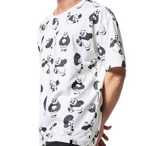 T-shirts pour hommes 100% coton, personnalisables avec logo, t-shirts épais à épaules tombantes, col rond de haute qualité pour hommes - Product Image 1