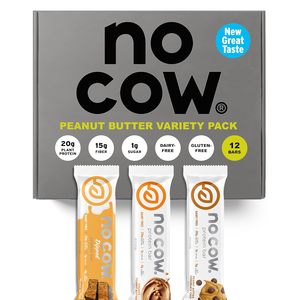 No Cow Vegan Protein Bars, Upgraded Peanut Butter Variety Pack Pack of 12 - Product Image 6