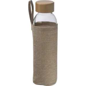 Bottiglia Ecologica in Vetro e Bambù Carlotta, Gadget Promozionale per Bevande - Product Image 1