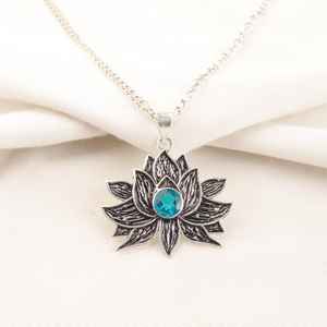 Colgante de Plata de Ley 925 con Gema de Apatita, Diseño Vintage, Certificado IGI, Calidad Superior, Chapado en Oro de 10K, Único para Halloween - Product Image 4