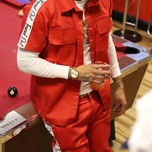 Tùy chỉnh thực hiện Nylon Tracksuit unisex in Side Strip Áo gió không thấm nước dickie phù hợp với Jogger Bộ Mens - Product Image 2