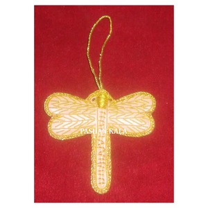 Material de tela nuevo de la más alta calidad en forma de mosca de mantequilla Zari bordado con cuentas trabajo adornos colgantes de Navidad decoración del hogar - Product Image 1