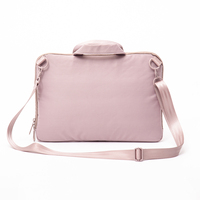 Personnalisé pour femmes rose Nylon pochette pour ordinateur portable porte-documents sac fourre-tout pour voyage et affaires couvertures et sacs