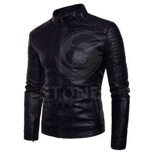 Article premium le plus populaire 100% cuir véritable Top vente Vêtements personnalisés Veste en cuir pour hommes. - Product Image 1