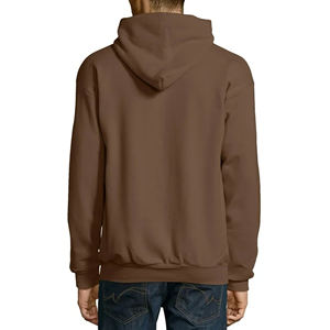 Personalizar en blanco de alta calidad lisos hombres Full Zip Up Terry Hoodie chaqueta con capucha con cremallera ropa de calle de gran tamaño - Product Image 4