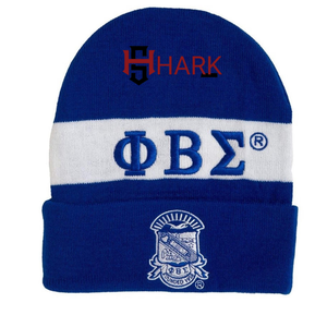 Vente en gros de Phi Beta Sigma pour femmes tricoté 100% acrylique Jacquard lettres brodées PBS sororité bonnet et chapeaux - Product Image 5