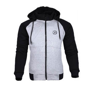 Sweat à capuche d'hiver pour hommes de qualité supérieure 100% coton décontracté à fermeture éclair pour adultes Design respirant - Product Image 1