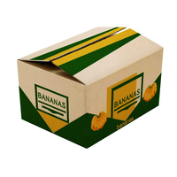 Groothandel Op Maat Bedrukte Gegolfde Bananenfruit Verzenddoos Kwaliteit Exportverpakking Met Goudfolie En Embossing Handling