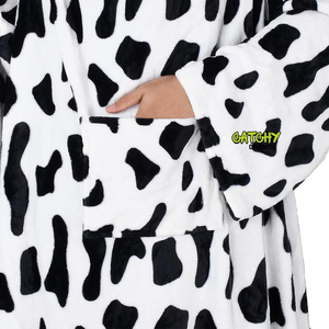 Snuggle portable avec manches et poche Flanelle Polaire Snuggy Couverture Robe Chaude En Peluche Portable Couverture Jeté - Product Image 5