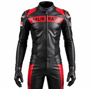 Combinaison en cuir de moto pour la course, dimensionnement personnalisé, conception personnalisée, coloration complète, armure certifiée CE, durabilité à trois points - Product Image 4