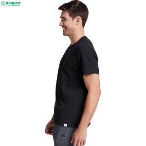 T-shirt Homme Coupe Classique Nouvelle Tendance Couleurs Personnalisées Style Décontracté Multicolore Mélange Polyester/Coton Épais Séchage Rapide - Product Image 2