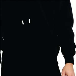 Sudadera con capucha de alta calidad para hombre, mezcla de algodón y poliéster, logotipo personalizado negro, diseño impreso, temporada de invierno, con capucha, OEM disponible - Product Image 5