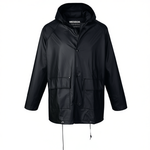 เสื้อกันฝน ASATEX ไซส์ S สีดำ ทำจาก PU ทันสมัยและกันน้ำ - Product Image 2