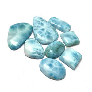 8 piezas de Larimar Natural de 16mm a 37x25mm Rectángulo Oval cuadrado Fancy Cabochon 128,35 Cts Iroc Ventas Piedra de alta calidad US $58,67 - Product Image 5