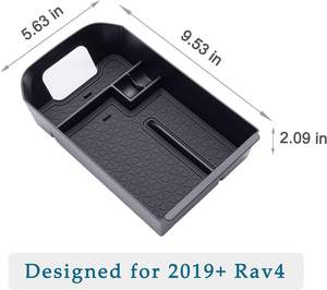 Organisateur de plateau de console centrale pour accessoires Toyota RAV4 2024 - 2019 RAV4 <span class=keywords><strong>Prime</strong></span>, <span class=keywords><strong>insert</strong></span> d'accoudoir, boîte de rangement secondaire - Product Image 2