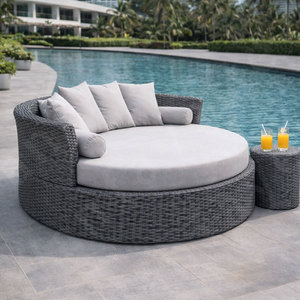 <span class=keywords><strong>Petit</strong></span> patio <span class=keywords><strong>extérieur</strong></span> chaise longue canapé chaise longue et chaise-lit pour terrasse pour un espace limité - Product Image 2