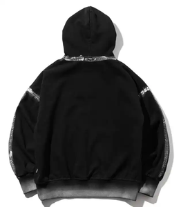 Sweat à capuche en molleton français 500 g/m², lourd, délavé à l'acide, vintage, pull à capuche pour homme, surdimensionné, sweat à capuche personnalisé - Product Image 6