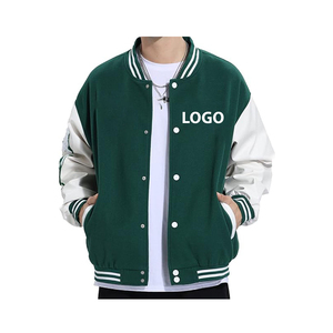 Chaquetas Universitarias Letterman de Alta Calidad, Cuerpo de Poliéster/Algodón, Mangas de Algodón, Ropa de Invierno, Chaqueta Elegante para Hombre con Cierre Frontal - Product Image 5