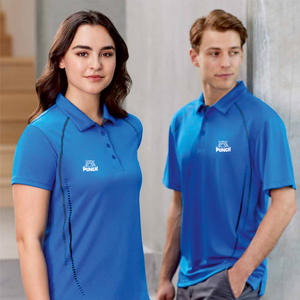 À la mode bleu 100% coton Polyester/coton demi-manches T-Shirts respirant Durable pour un look décontracté-Commandes en gros Tissu tricoté - Product Image 1