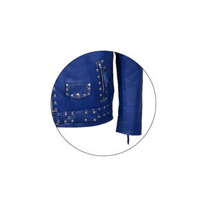 Nueva Chaqueta de Cuero Estilo Punk para Hombre, Invierno, Piel de Vaca, Uso Casual, Venta al Por Mayor OEM, Alta Calidad, Personalizable - Product Image 6