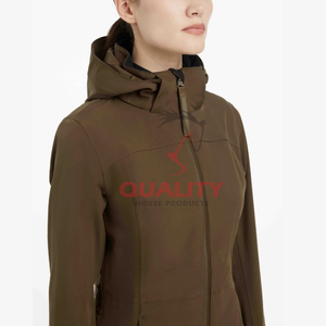 Asequible mujer caballo abrigo largo 2025 Premium elegante impermeable transpirable chaqueta ecuestre chaqueta de equitación al aire libre - Product Image 6
