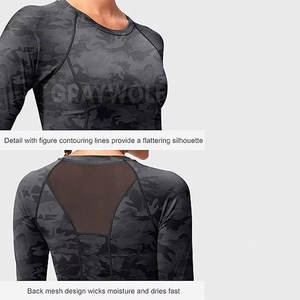 Top Corto de Compresión con Logotipo Personalizado, Ropa de Yoga de Secado Rápido, Top Deportivo - Product Image 6