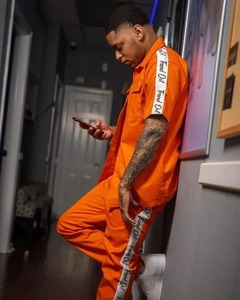 Tùy chỉnh thực hiện Nylon Tracksuit unisex in Side Strip Áo gió không thấm nước dickie phù hợp với Jogger Bộ Mens - Product Image 3