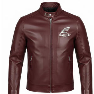 Chaqueta de Cuero Personalizada Más Vendida del 2026, Chaqueta de Cuero Genuino de Piel de Vaca Natural para Hombre, Manga Larga, Chaleco de Motociclista a la Moda. - Product Image 2