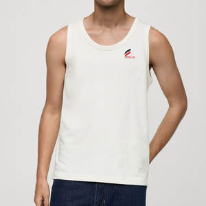 Camiseta sin Mangas para Hombre a Precio de Fábrica, Logotipo Personalizado, Camiseta sin Mangas para Hombre OEM, Transpirable, para Verano - Product Image 1