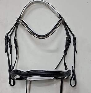 อุปกรณ์ขี่ม้าหนังสีดำแบบพรีเมี่ยม - Product Image 1