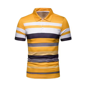 Polo en coton 100% personnalisé avec impression et broderie, logo OEM, uni, violet, pour hommes, anti-plis, anti-rétrécissement - Product Image 1