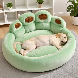 Hundebett für alle Jahreszeiten, Pfoten-Plüsch, warmes Katzenbett, bequem für kleine und große Hunde, Bett-Design, Hundeprodukte - Product Image 1