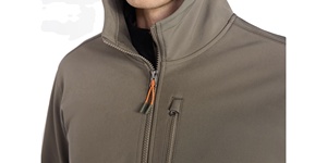 เสื้อแจ็คเก็ตซอฟต์เชลล์บุขนแกะกันลมกันน้ำสำหรับผู้ชาย ขายส่ง ราคาถูก สีและขนาดตามสั่ง แบบเรียบง่าย  รับผลิตตามแบบ - Product Image 4