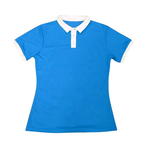 Camiseta Polo de Punto de Manga Corta para Mujer de Alta Calidad y Camisetas con Botones 100% Algodón, Camiseta Polo Cómoda, Ropa Deportiva Elegante - Product Image 4