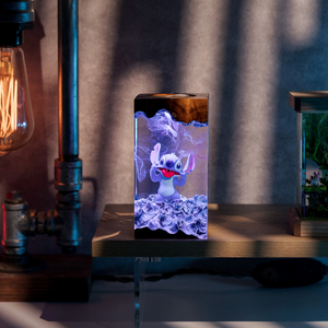 Lámpara de Resina Epoxi Personalizada, Lámpara de Resina Epoxi, Lámpara de Arte de Madera y Resina, Lámpara de Noche Personalizada, Regalo Hecho a Mano, Cumpleaños - Product Image 3