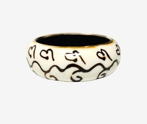 Bracelets en corne de buffle écologiques faits à la main, style indien traditionnel moderne, large, pour mariage, artisanat Saniya - Product Image 5