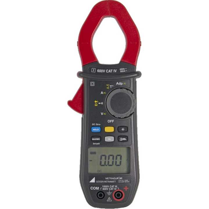 METRACLIP 85 Multifunction Measuring Clamp 600 V CAT IV for Power Harmonics Frequency Voltage Current Capacitance Measurement
