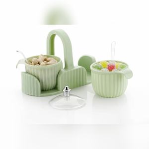 Durable Aalok Cresta dry fruit <b>box</b> 1000g 4 compartment plastic <b>kitchen</b> organizer condiment container set - Product Image 2