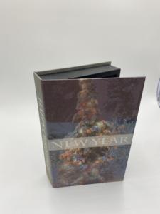 Boîte à livres en bois moderne de luxe en vente en gros à la mode, faite à la main, couverture rigide, forme de fleur personnalisable pour la décoration intérieure, décoration de table - Product Image 3