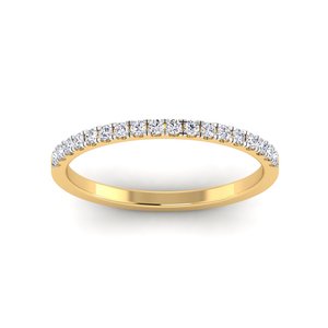 Half Eternity Diamond Engagement <b>Ring</b> Simple Wedding Gift Stackable Band 14k Gold Plated Sterling <b>Silver</b> Women's Trendy Fine - Product Image 1