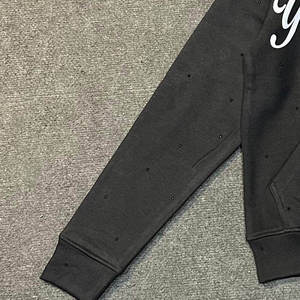 Ensemble sweats à capuche et pantalons de survêtement unisexes coupe et couture avec logo personnalisé anti-rétrécissement lourd 400gsm de haute qualité - Product Image 4