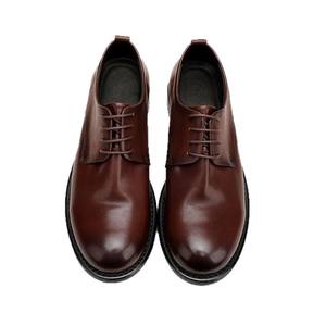 Zapatos Mocasines Cómodos de Piel Vacuna con Detalles Perforados y Suela Resistente al Desgaste, Zapatos Casuales para Hombre, Zapatos de Negocios - Product Image 6