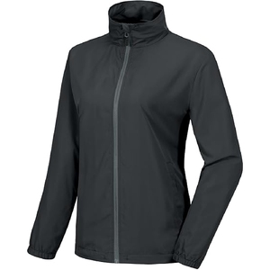 Veste coupe-vent haute performance à logo personnalisé, coque souple imperméable avec procédé enduit de placement de logo en nylon coupe-vent sur le devant - Product Image 6